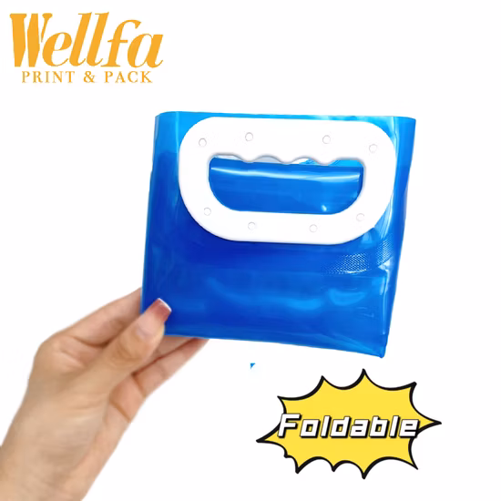 Livre de BPA 1L5l 10L Logotipo personalizado claro acampamento ao ar livre caminhadas alça portátil bico bolsa embalagem plástica dobrável saco de armazenamento de água com válvula borboleta